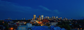 Spectacular rooftop patio with bbq stations, firepits, stylish furniture
